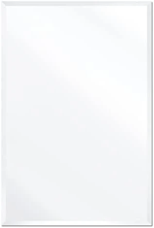 USHOWER 20"x28" Frameless Oval Wall Mirror For Bathroom/Vanity, Beveled Edge, Simple & Elegant Look 8 USHOWER 20"x28" Frameless Oval Wall Mirror For Bathroom/Vanity, Beveled Edge, Simple & Elegant Look - Image 6