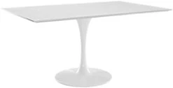 Modway Lippa 28" Mid-Century Modern Dining Table With Square Top And Pedestal Base In White -Amazon Store 11WHvgomyoL. AC