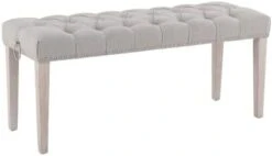 HEAH-YO Modern Velvet Tufted Bench, 18" Seat Height Upholstered Ottoman Dining Bench With Pull Rings, Nailhead Trim Footstool For Entryway Bedroom Kitchen Dining Table, Black 29 HEAH-YO Modern Velvet Tufted Bench, 18" Seat Height Upholstered Ottoman Dining Bench With Pull Rings, Nailhead Trim Footstool For Entryway Bedroom Kitchen Dining Table, Black -Amazon Store 210OFoWRtdL. AC