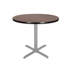 OEF Furnishings OEF Café Table, 30" Height, Grey Nebula/Black Frame -Amazon Store 210hXXDx3jL