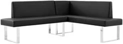 Armen Living Amanda Sectional In Black And Chrome Finish 12 Armen Living Amanda Sectional In Black And Chrome Finish -Amazon Store 215 B9WEBGL. AC