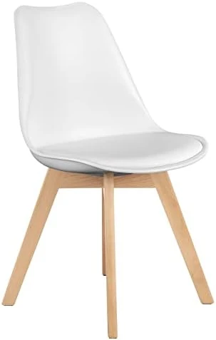 OLIXIS Dining Chairs Set Of 4 Mid-Century Modern Dinning Chairs, Living Room Bedroom Outdoor Lounge Chair PU Leather Cushion And Wood Legs 8 OLIXIS Dining Chairs Set Of 4 Mid-Century Modern Dinning Chairs, Living Room Bedroom Outdoor Lounge Chair PU Leather Cushion And Wood Legs - Image 6