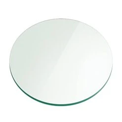 Fab Glass And Mirror 42" Inch Round 1/4 Inch Thick Flat Polished Tempered Glass Table Top, 42 Inch, Clear
