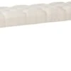 Roundhill Furniture Leviton Fabric Tufted Turned Leg Dining Bench, Beige -Amazon Store 218pcMotIUS