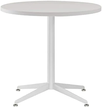 SENGLIDA White Dining Table Round Small Office Table Conference Table Coffee Meeting Table For Office Boardroom Kitchen Living Room Waterproof Desktop Easy Assembly 31.5 Inch 10 SENGLIDA White Dining Table Round Small Office Table Conference Table Coffee Meeting Table For Office Boardroom Kitchen Living Room Waterproof Desktop Easy Assembly 31.5 Inch - Image 8