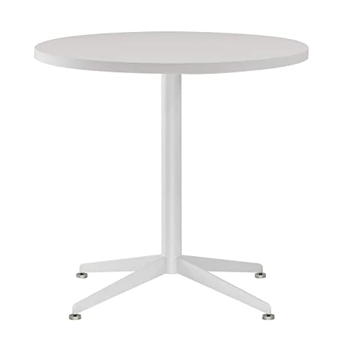 SENGLIDA White Dining Table Round Small Office Table Conference Table Coffee Meeting Table For Office Boardroom Kitchen Living Room Waterproof Desktop Easy Assembly 31.5 Inch 3 SENGLIDA White Dining Table Round Small Office Table Conference Table Coffee Meeting Table For Office Boardroom Kitchen Living Room Waterproof Desktop Easy Assembly 31.5 Inch