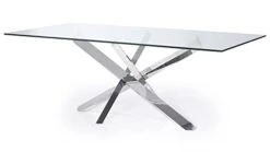 Modern Cortez 79" Clear Glass Dining Table With Polished Stainless Steel Base 9 Modern Cortez 79" Clear Glass Dining Table With Polished Stainless Steel Base -Amazon Store 21CmEFz9ZrL