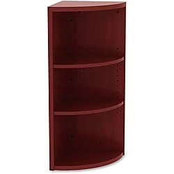 Lorell Essentials Corner Book Rack, 36" X 14.8" X 14.8", Mahogany 3 Lorell Essentials Corner Book Rack, 36" X 14.8" X 14.8", Mahogany