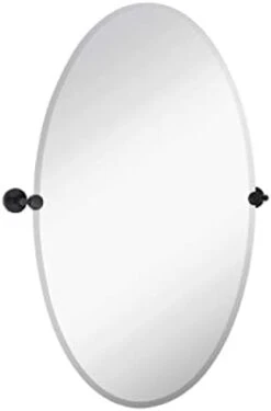 Hamilton Hills 24x36 Inch Frameless Oval Pivot Wall Mirror With Brushed Chrome Rounded Wall Brackets | Large Circular Tilt & Pivoting Bathroom Mirror | Bedroom, Farmhouse Hanging Wall-Mounted Vanity 12 Hamilton Hills 24x36 Inch Frameless Oval Pivot Wall Mirror With Brushed Chrome Rounded Wall Brackets | Large Circular Tilt & Pivoting Bathroom Mirror | Bedroom, Farmhouse Hanging Wall-Mounted Vanity -Amazon Store 21FbPEH R4L. AC