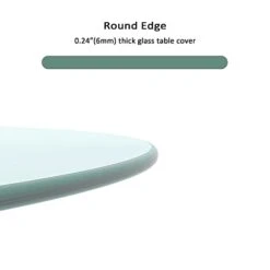 20" Inch Round Tempered Glass Table Top Clear Glass 1/4" Inch Thick Round Polished Edge (1/4" Thick Round Polished Edge, 20) 19 20" Inch Round Tempered Glass Table Top Clear Glass 1/4" Inch Thick Round Polished Edge (1/4" Thick Round Polished Edge, 20) -Amazon Store 21FhktNFtWL
