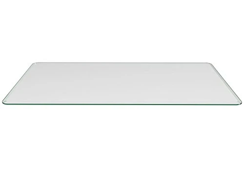 Milan Rectangle 3/8" Bevel Edge Glass Top, 16 X 52, Clear 3 Milan Rectangle 3/8" Bevel Edge Glass Top, 16 X 52, Clear