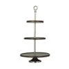 Deco 79 Modern Mango Wood Tiered Server, 14" X 14" X 25", Dark Brown -Amazon Store 21Gg403oOfL