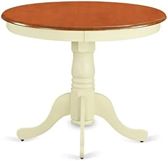 East West Furniture Dinner ANT-BLK-TP Wooden Dining Table With Cherry Round Tabletop And 36 X 29.5-Black Finish, 36-Inch & NFC-BCH-W Dining Chairs, Set Of 2 12 East West Furniture Dinner ANT-BLK-TP Wooden Dining Table With Cherry Round Tabletop And 36 X 29.5-Black Finish, 36-Inch & NFC-BCH-W Dining Chairs, Set Of 2 - Image 10