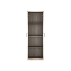 XIALEY Wood Kitchen Pantry With 2 Doors And 4 Shelves (Color : Gray Oak)