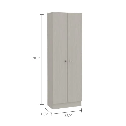 Aybihous3 Five Shelves, Double Door Cabinet -Pearl 5 Aybihous3 Five Shelves, Double Door Cabinet -Pearl - Image 3