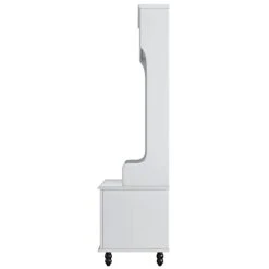 Knocbel Farmhouse Entryway Coat Garment Rack Storage Bench, 3-in-1 Hall Tree With Top Open Compartments, 2 Doors And 4 Metal Hooks, 220lbs Weight Capacity, 40.1"W X 17.7"D X 65"H (White) 13 Knocbel Farmhouse Entryway Coat Garment Rack Storage Bench, 3-in-1 Hall Tree With Top Open Compartments, 2 Doors And 4 Metal Hooks, 220lbs Weight Capacity, 40.1"W X 17.7"D X 65"H (White) -Amazon Store 21JnZuv051L
