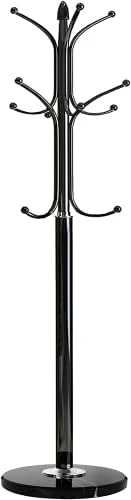 HOMEFORT Metal Coat Rack Stand,Free Standing Hat Hanger With Marble Base,Hall Tree With 12 Hooks For Hanging Hat,Clothes,Bag,Entryway Storage Organizer,White 3 HOMEFORT Metal Coat Rack Stand,Free Standing Hat Hanger With Marble Base,Hall Tree With 12 Hooks For Hanging Hat,Clothes,Bag,Entryway Storage Organizer,White