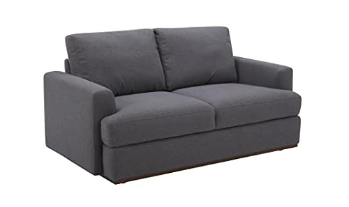 Amazon Brand – Rivet Modern Loveseat Sofa With Underseat Storage, 63.8"W, Graphite 3 Amazon Brand – Rivet Modern Loveseat Sofa With Underseat Storage, 63.8"W, Graphite
