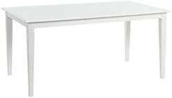 Creative Co-Op Pleasantville Wood Dining Table, 35" L X 63" W X 30" H, White -Amazon Store 21Kj hTYvmL. AC