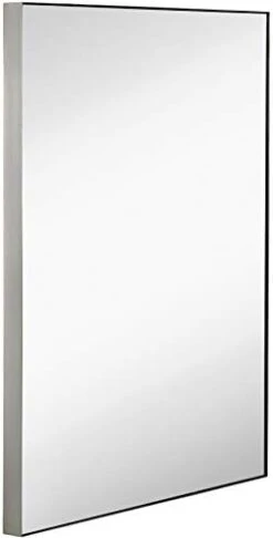Hamilton Hills 24x36 Inch Black Brushed Metal Framed Vanity Mirrors For Wall | Rectangular Square Corner Glass Panel Wall Mirror | Deep Set Design Bathroom Vanity Mirror Hangs Horizontal Or Vertical 22 Hamilton Hills 24x36 Inch Black Brushed Metal Framed Vanity Mirrors For Wall | Rectangular Square Corner Glass Panel Wall Mirror | Deep Set Design Bathroom Vanity Mirror Hangs Horizontal Or Vertical -Amazon Store 21TJIzboUWL. AC