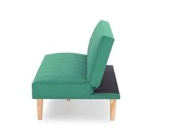 Eafurn Upholstered Modern Convertible Folding Futon Sofa Bed For Compact Living Space, Apartment, Dorm, Bonus Room, 65.3" W X 30" D X 29" H, Green A -Amazon Store 21U29cvGSbL