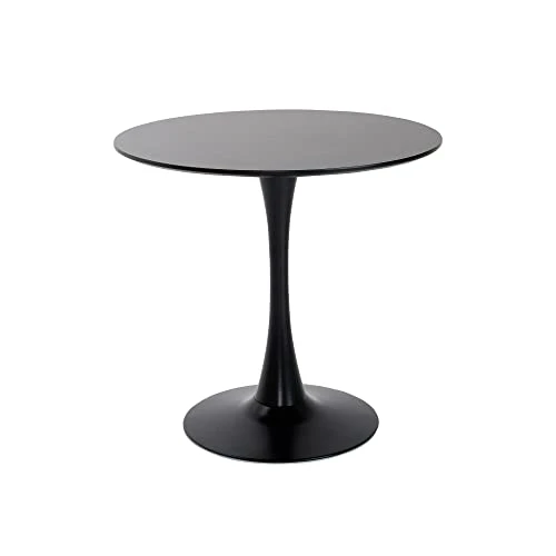 Roomnhome Self-Assembly ∅31.5'' Round Table, Sturdy Décor Table With A Combination Of Iron Frame And 0.7'' Thickness MDF + Scatchproof HPL Top, Home And Kitchen Black Round Table 3 Roomnhome Self-Assembly ∅31.5'' Round Table, Sturdy Décor Table With A Combination Of Iron Frame And 0.7'' Thickness MDF + Scatchproof HPL Top, Home And Kitchen Black Round Table