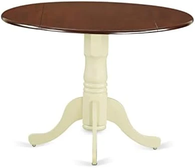 East West Furniture Wood Dining DLT-WHI-TP Modern Kitchen Table Round Tabletop And 42 X 29.5-Linen White Finish 15 East West Furniture Wood Dining DLT-WHI-TP Modern Kitchen Table Round Tabletop And 42 X 29.5-Linen White Finish - Image 13