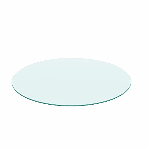 20" Inch Round Tempered Glass Table Top Clear Glass 1/4" Inch Thick Round Polished Edge (1/4" Thick Round Polished Edge, 20) 3 20" Inch Round Tempered Glass Table Top Clear Glass 1/4" Inch Thick Round Polished Edge (1/4" Thick Round Polished Edge, 20)