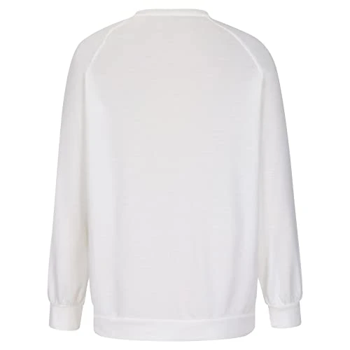 Womens Tops Dressy Casual,Long Sleeve Round Neck Fashion Floral Print Loose Top Youth Sports Jogging Soft Tops 7 Womens Tops Dressy Casual,Long Sleeve Round Neck Fashion Floral Print Loose Top Youth Sports Jogging Soft Tops - Image 5