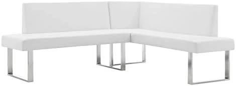 Armen Living Amanda Sectional In Black And Chrome Finish 8 Armen Living Amanda Sectional In Black And Chrome Finish - Image 6