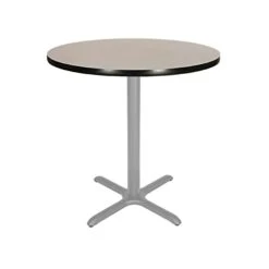 OEF Furnishings OEF Café Table, 30" Height, Grey Nebula/Black Frame -Amazon Store 21cX0jdJsHL