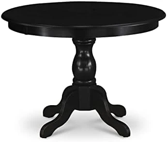 East West Furniture Dinner HBT-ABK-TP Dining Room Table Round Tabletop And 42 X 29.5-Black Finish 7 East West Furniture Dinner HBT-ABK-TP Dining Room Table Round Tabletop And 42 X 29.5-Black Finish - Image 5