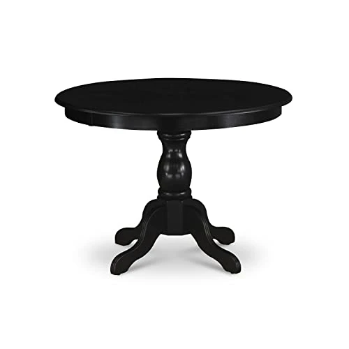 East West Furniture Dinner HBT-ABK-TP Dining Room Table Round Tabletop And 42 X 29.5-Black Finish 3 East West Furniture Dinner HBT-ABK-TP Dining Room Table Round Tabletop And 42 X 29.5-Black Finish