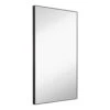 Hamilton Hills 24x36 Inch Black Brushed Metal Framed Vanity Mirrors For Wall | Rectangular Square Corner Glass Panel Wall Mirror | Deep Set Design Bathroom Vanity Mirror Hangs Horizontal Or Vertical -Amazon Store 21cuXtYbdOL