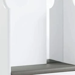 Benjara 76 Inch Coat Hanger, Shoe Storage With Bench, Cabinet, Mirror, White 8 Benjara 76 Inch Coat Hanger, Shoe Storage With Bench, Cabinet, Mirror, White -Amazon Store 21efTHPAXNL