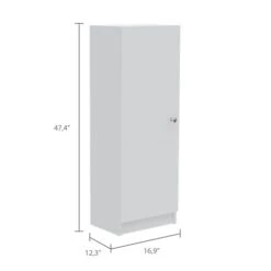 Aybihous3 Della 60 Kitchen Pantry With Countertop, Closed & Open Storage -White -Amazon Store 21ftyVQlKJL