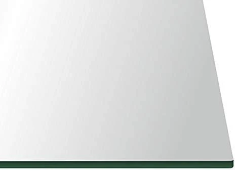 32" X 24" Rectangle Clear Tempered Glass Table Top 3/8" Thick - Flat Polish Edge 3 32" X 24" Rectangle Clear Tempered Glass Table Top 3/8" Thick - Flat Polish Edge