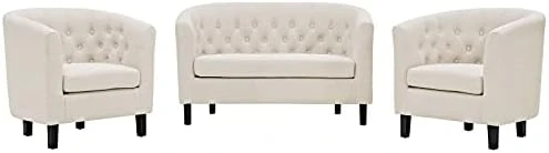 Modway Prospect Upholstered Fabric Living Room, Loveseat And Two Armchairs Set, Azure 13 Modway Prospect Upholstered Fabric Living Room, Loveseat And Two Armchairs Set, Azure - Image 11