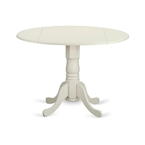 East West Furniture Wood Dining DLT-WHI-TP Modern Kitchen Table Round Tabletop And 42 X 29.5-Linen White Finish 3 East West Furniture Wood Dining DLT-WHI-TP Modern Kitchen Table Round Tabletop And 42 X 29.5-Linen White Finish