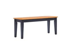 Boraam Shaker Bench, Black/Oak