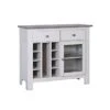 Pilaster Designs Indoor Home Decorative Furniture Millport Buffet Server With Wine Storage & Drawers, White & Wash Gray Wood -Amazon Store 21k82dfC4JL