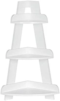 RiverRidge Amery Corner Ladder Wall Shelf, Gray -Amazon Store 21kEUx1JzVS. AC