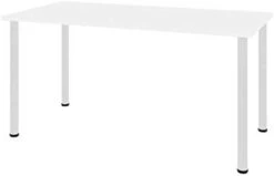 BESTAR Table With Round Metal Legs 30 X 60" Northern Maple -Amazon Store 21kGYc1TL. AC