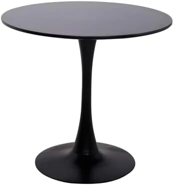 Forsho Tulip Table 32" Round Dining Table Set For 4, Mid Century Modern Circle Dining Table With Pedestal Base (Black) 6 Forsho Tulip Table 32" Round Dining Table Set For 4, Mid Century Modern Circle Dining Table With Pedestal Base (Black) - Image 4
