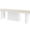 HUBERTUS Kolos Dining Table With Extension (Cappuccino/White) -Amazon Store 21lm91kNeBL