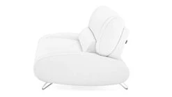 Zuri Furniture Modern Aspen White Microfiber Leather Sofa -Amazon Store 21lzsMCzV8L