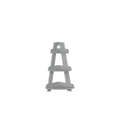 RiverRidge Amery Corner Ladder Wall Shelf, Gray