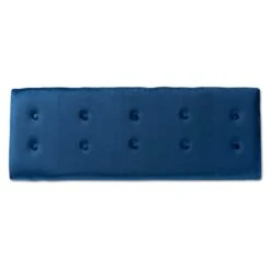 Baxton Studio Caine Benches & Banquette, Navy Blue/Dark Brown -Amazon Store 21nZpUiP5hL