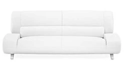 Zuri Furniture Modern Aspen White Microfiber Leather Sofa -Amazon Store 21nqgWbQSCL