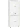 HOMCOM 72" Freestanding Kitchen Pantry Cabinet With 2 Large Double Door Cabinets And 1 Center Drawer, White 1 HOMCOM 72" Freestanding Kitchen Pantry Cabinet With 2 Large Double Door Cabinets And 1 Center Drawer, White -Amazon Store 21pm4rvR5nL